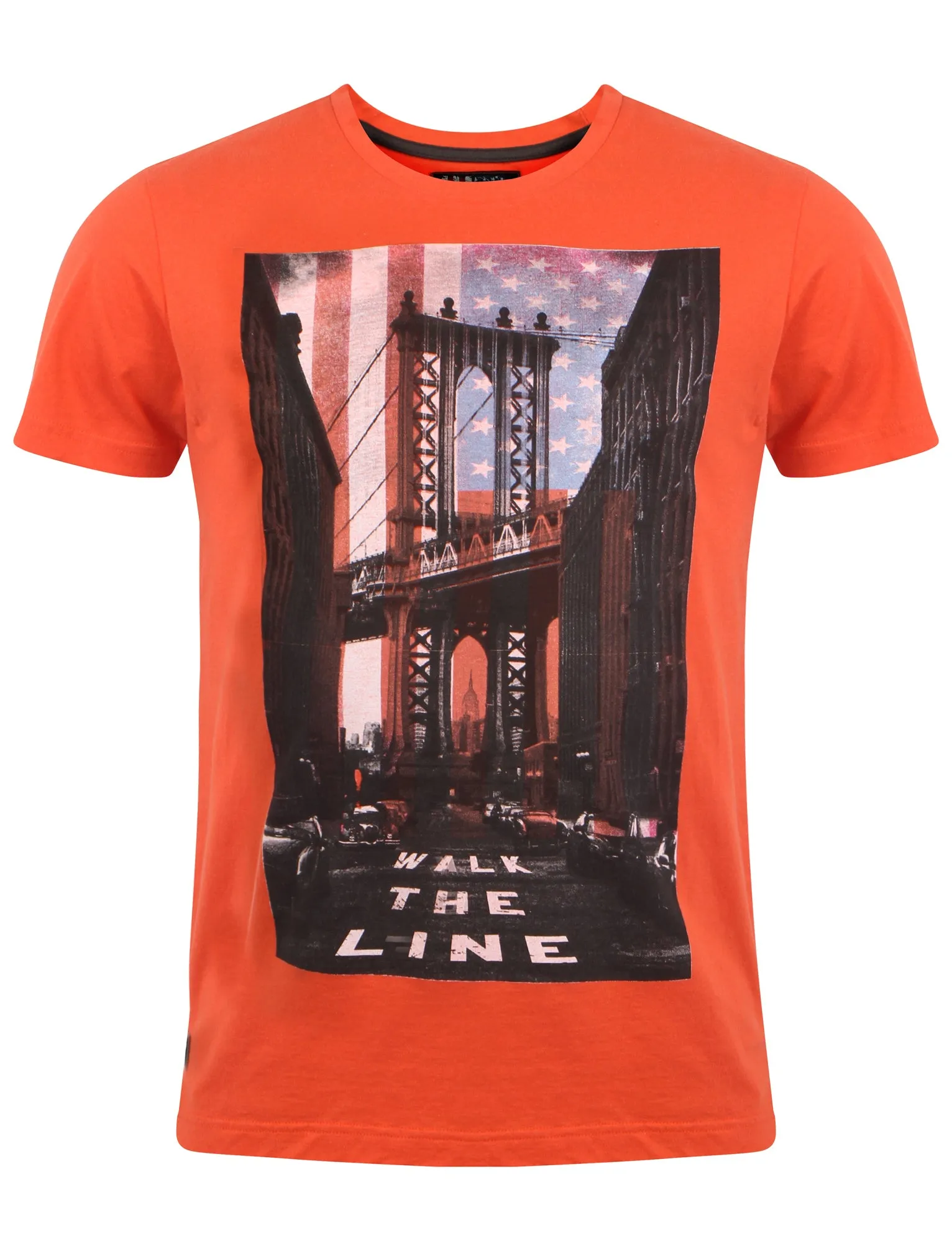 Dissident Walk The Line Orange T-Shirt sold by Tokyo Laundry