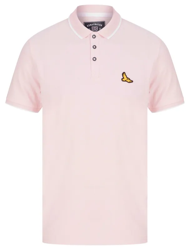 Ponsford Cotton Pique Polo Shirt in Blushing Pink - Kensington Eastside sold by Tokyo Laundry