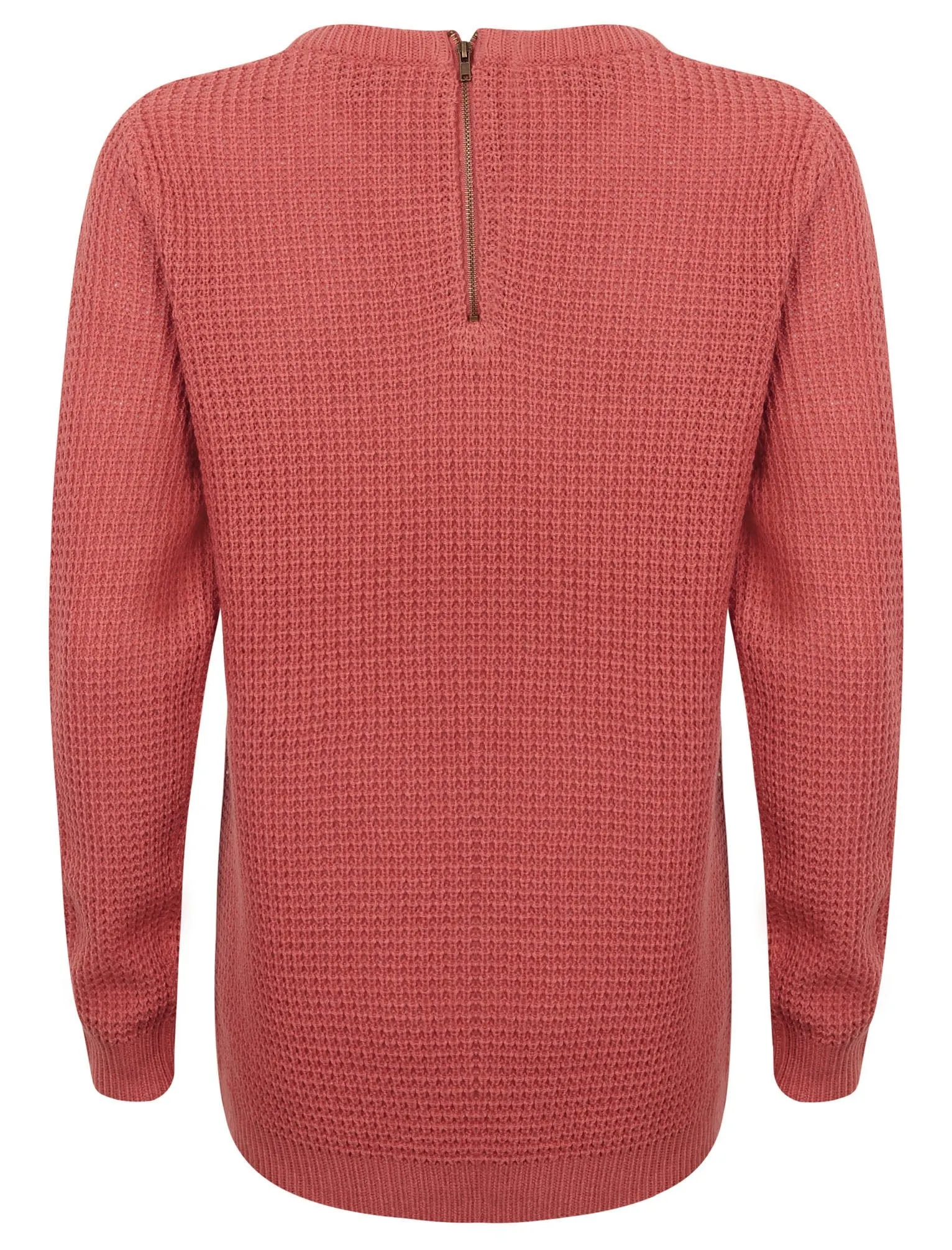 Ar Hockney Crew Neck Jumper with Curved Hem in Canyon Rose - Amara Reya sold by Tokyo Laundry product image thumbnail 5