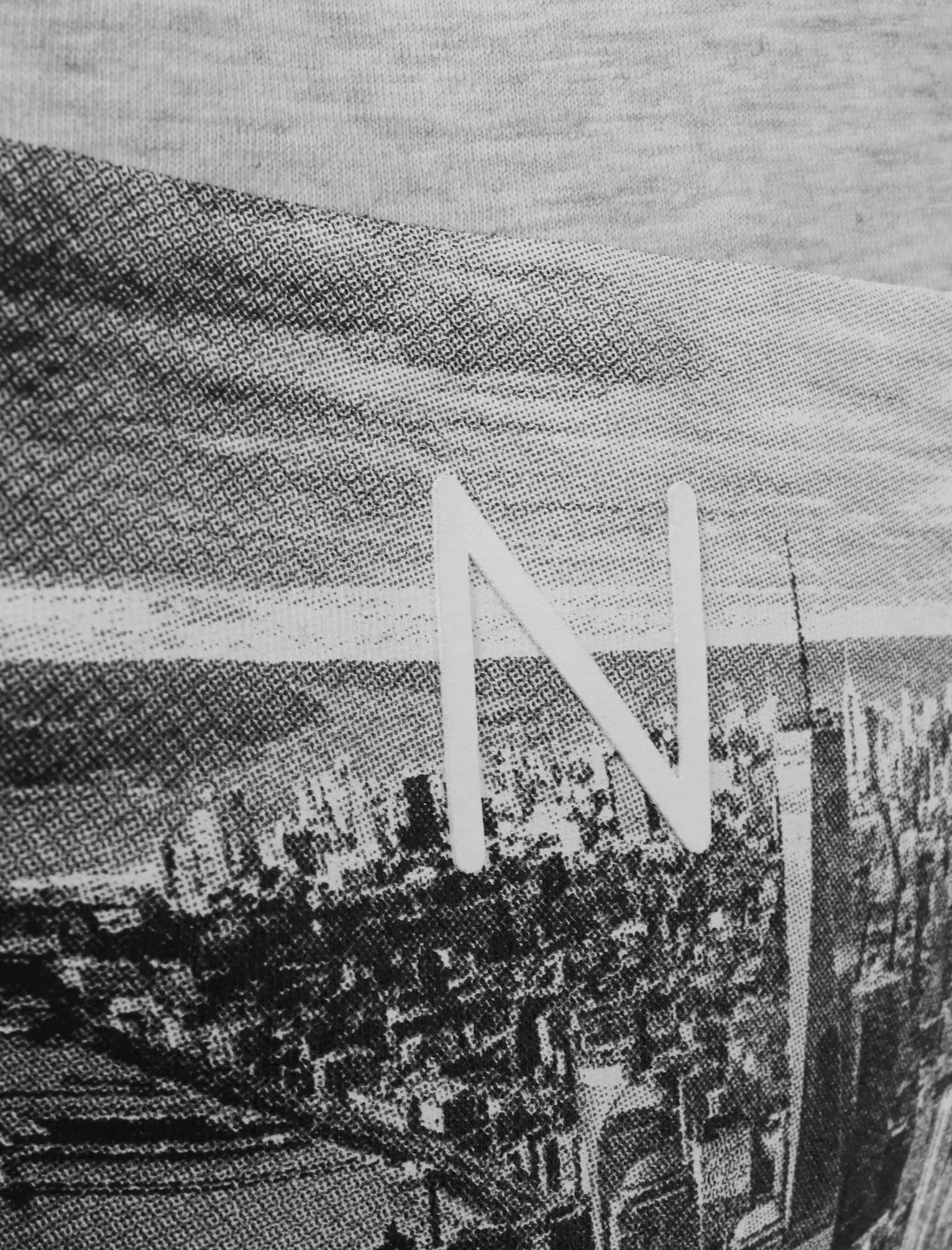 Lori NYC Skyscraper Motif Cotton Jersey T-Shirt In Heather Grey Marl - Dissident sold by Tokyo Laundry product image thumbnail 3