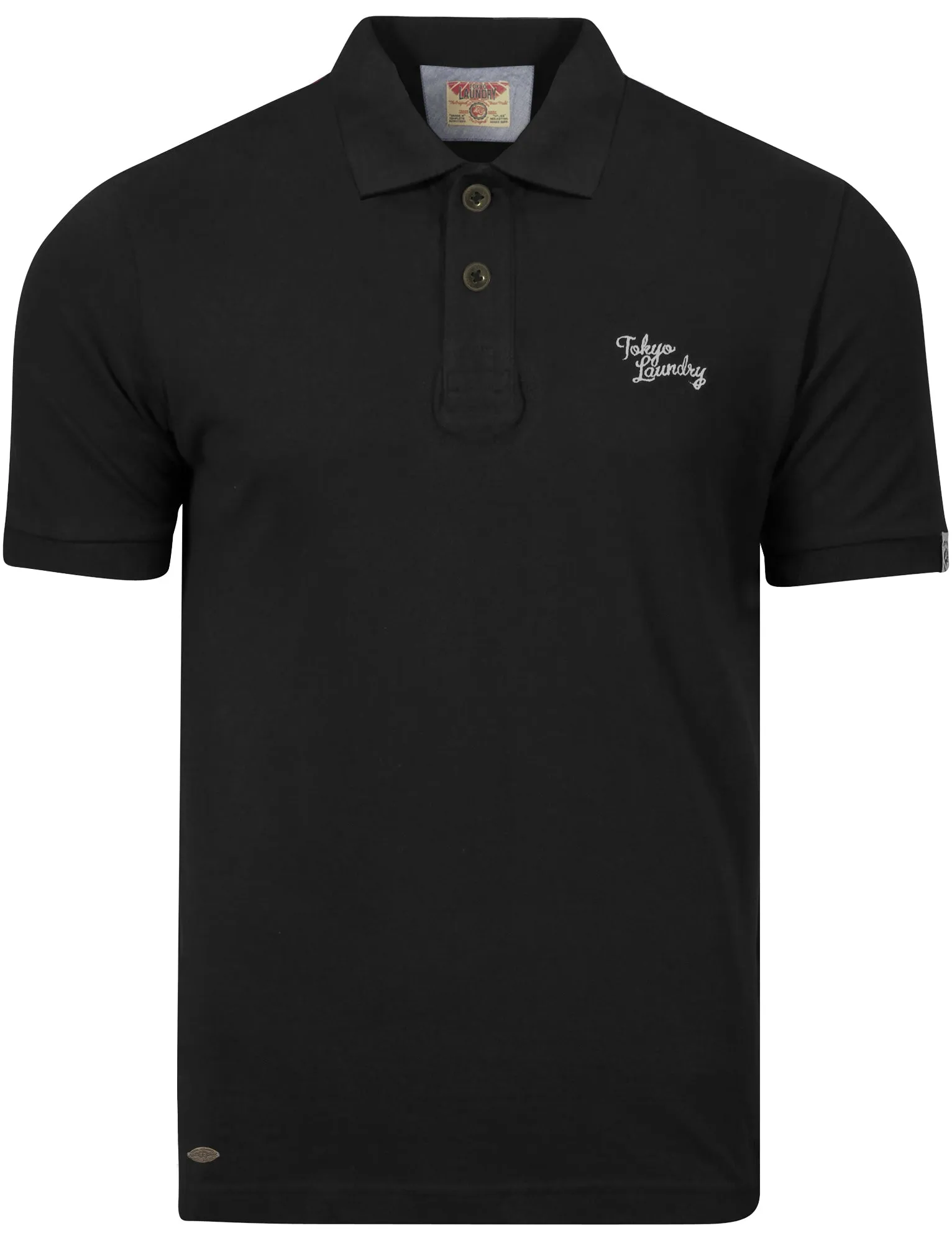 Mens Classic Polo Shirt in Black - Tokyo Laundry sold by Tokyo Laundry