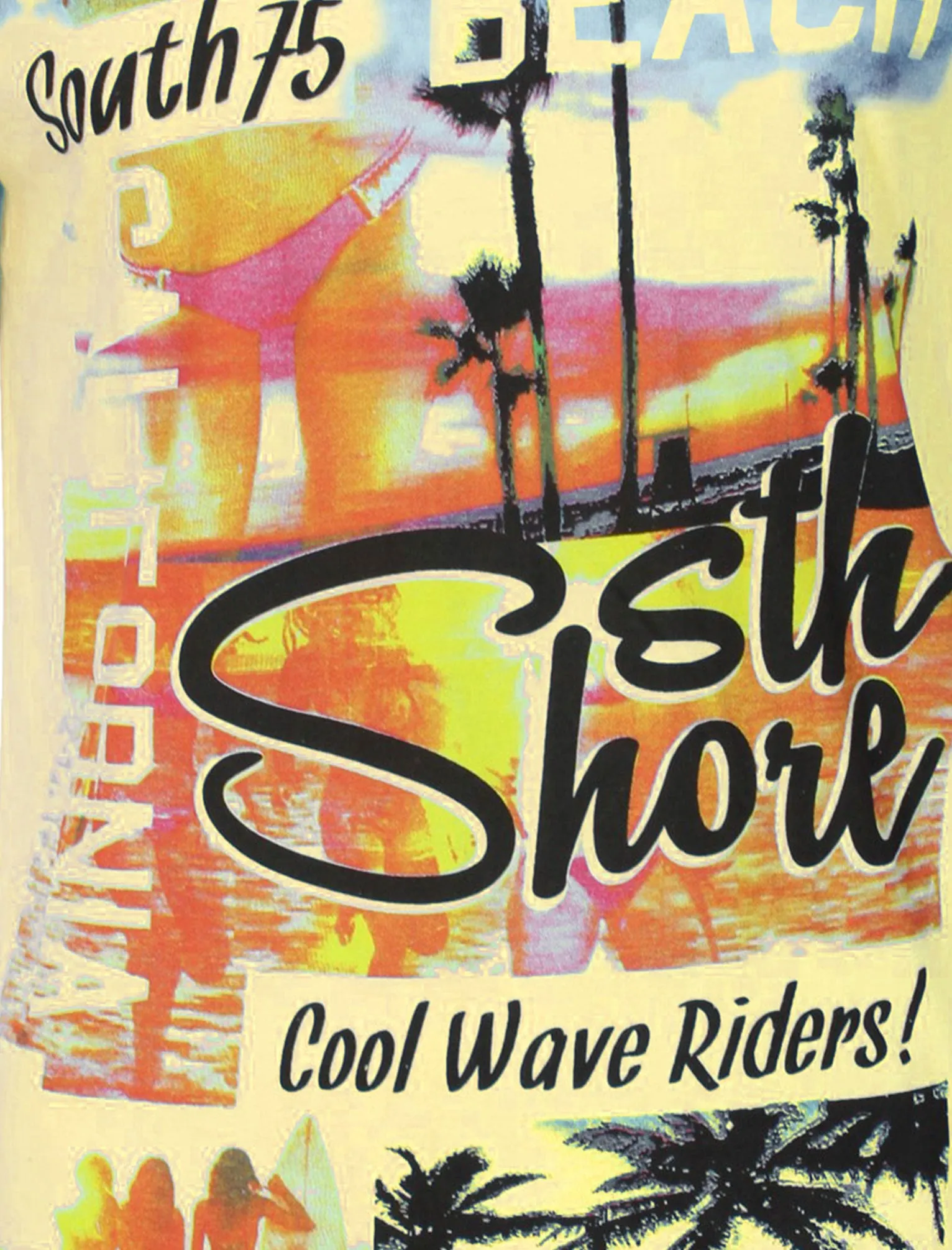 Miami Wave Jersey T-Shirt in Buttermilk - Sth Shore sold by Tokyo Laundry product image thumbnail 3