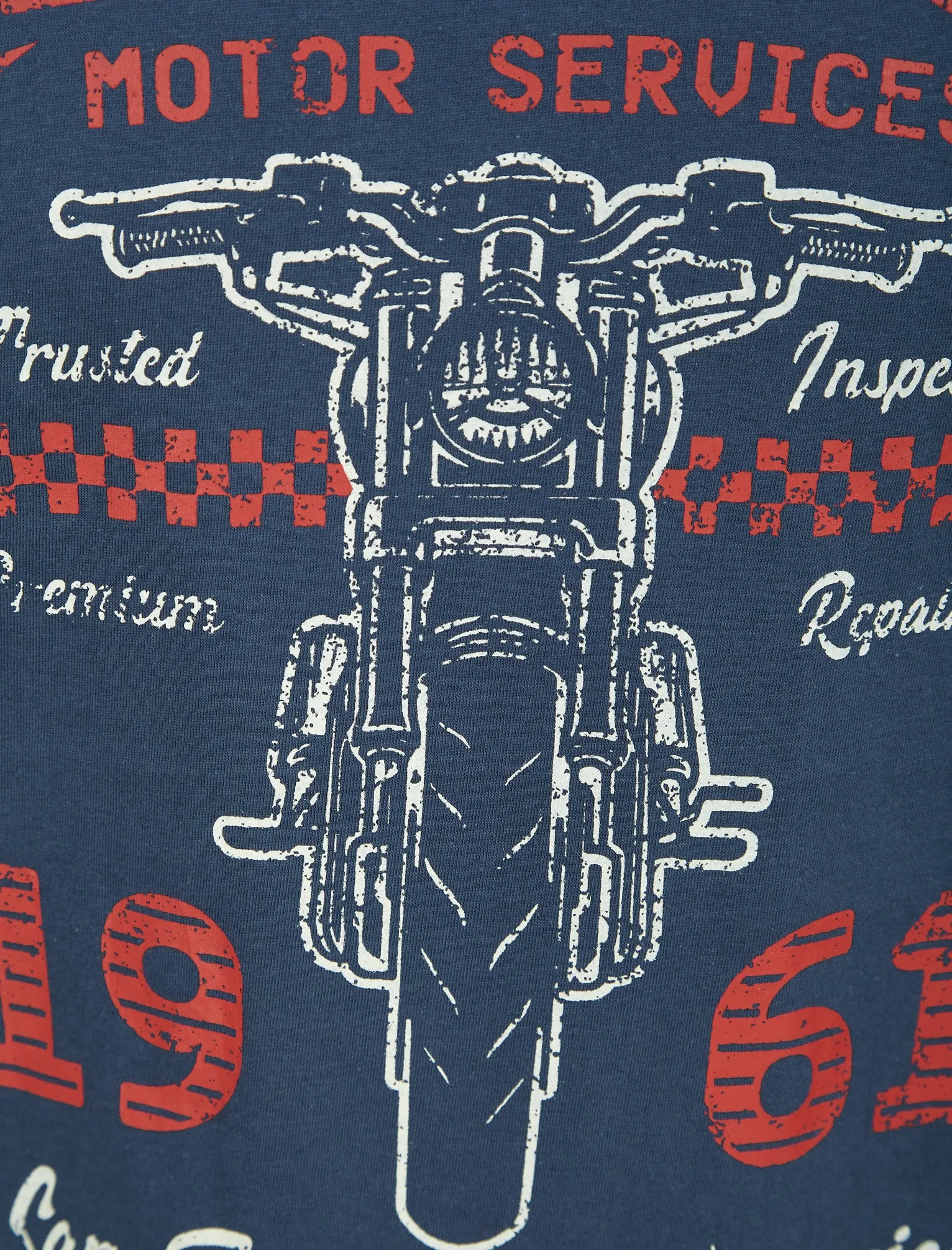 Pitstop Motif Cotton Jersey T-Shirt in Insignia Blue - South Shore sold by Tokyo Laundry product image thumbnail 3