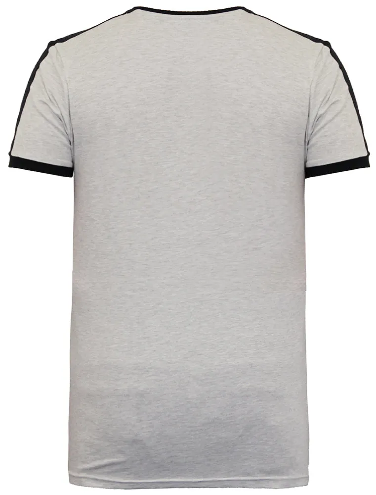 Pete Shoulder Panel Jersey Marl Ringer T-Shirt in Ecru sold by Tokyo Laundry product image thumbnail 2