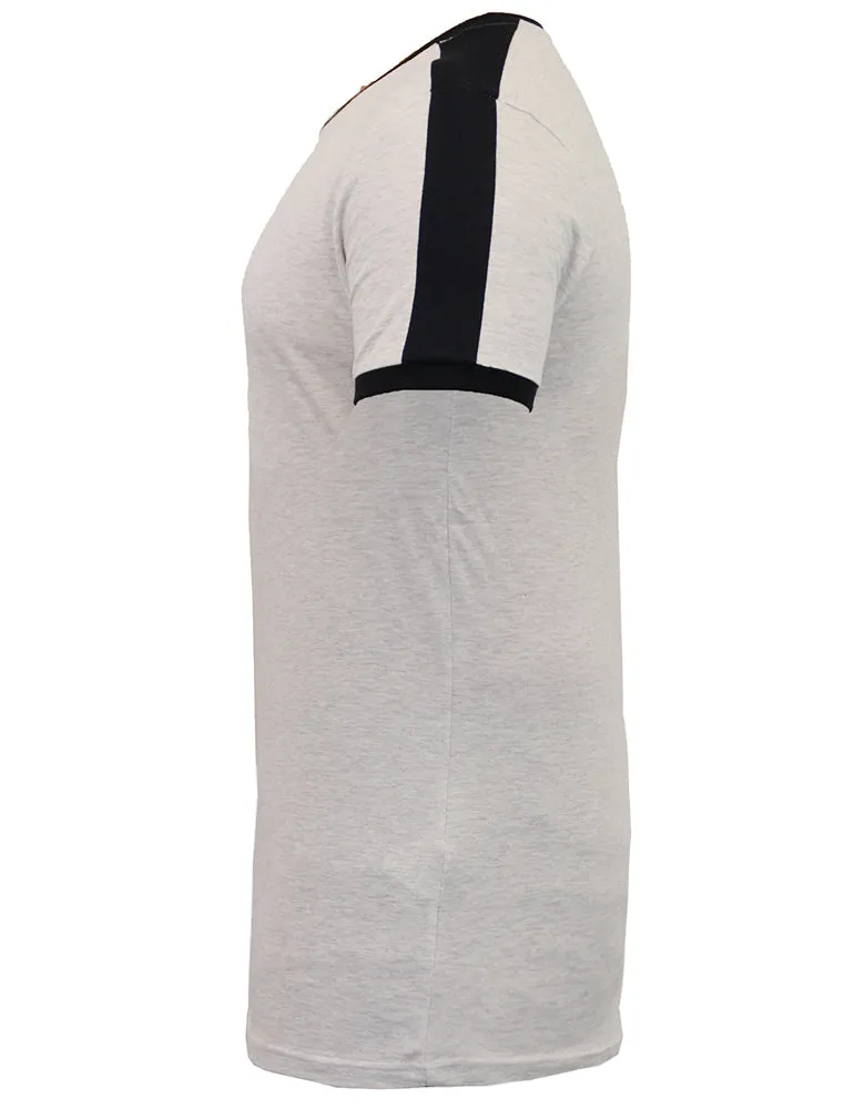 Pete Shoulder Panel Jersey Marl Ringer T-Shirt in Ecru sold by Tokyo Laundry product image thumbnail 3