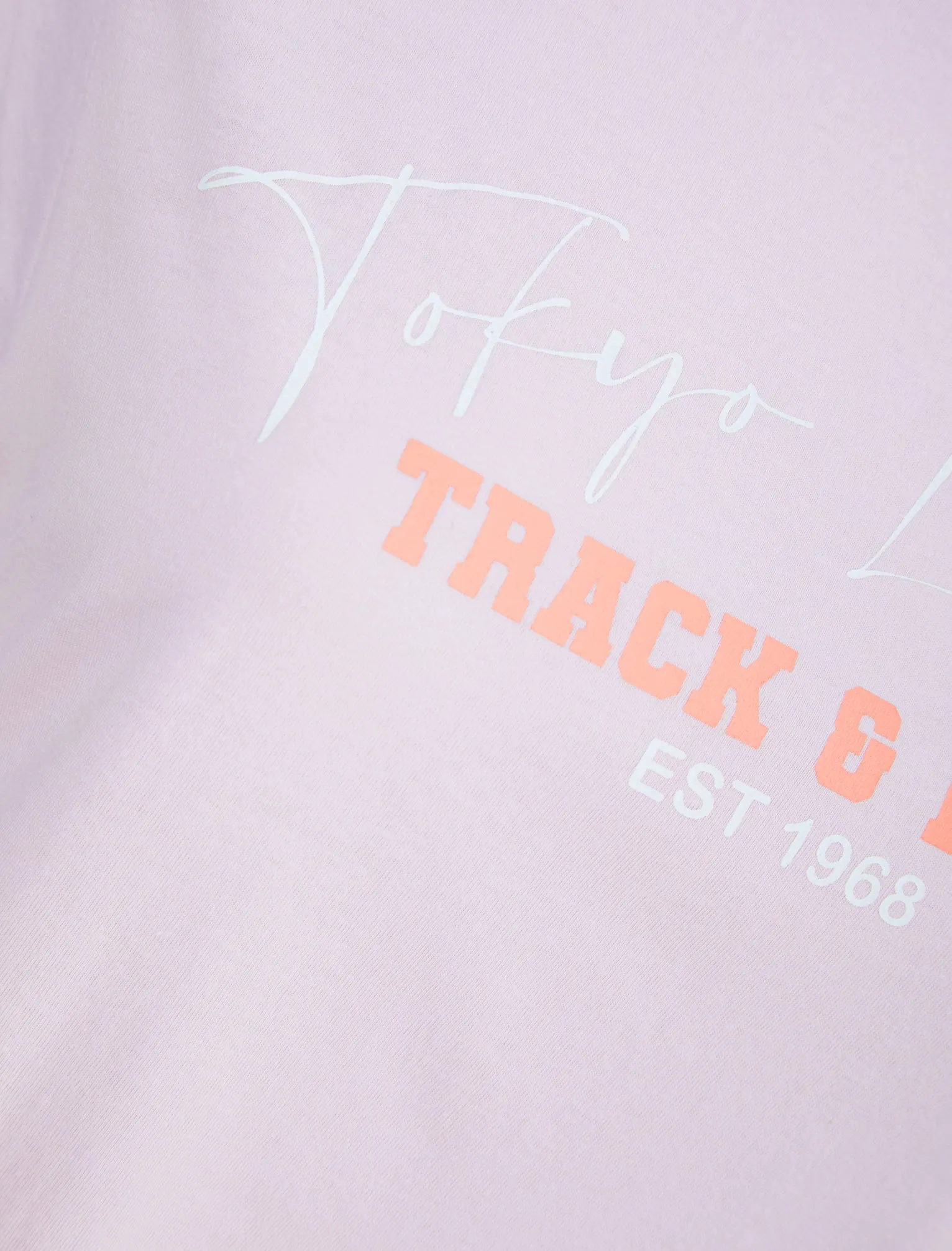 Track Motif Cotton Jersey T-Shirt in Lavender Fog - Tokyo Laundry sold by Tokyo Laundry product image thumbnail 3