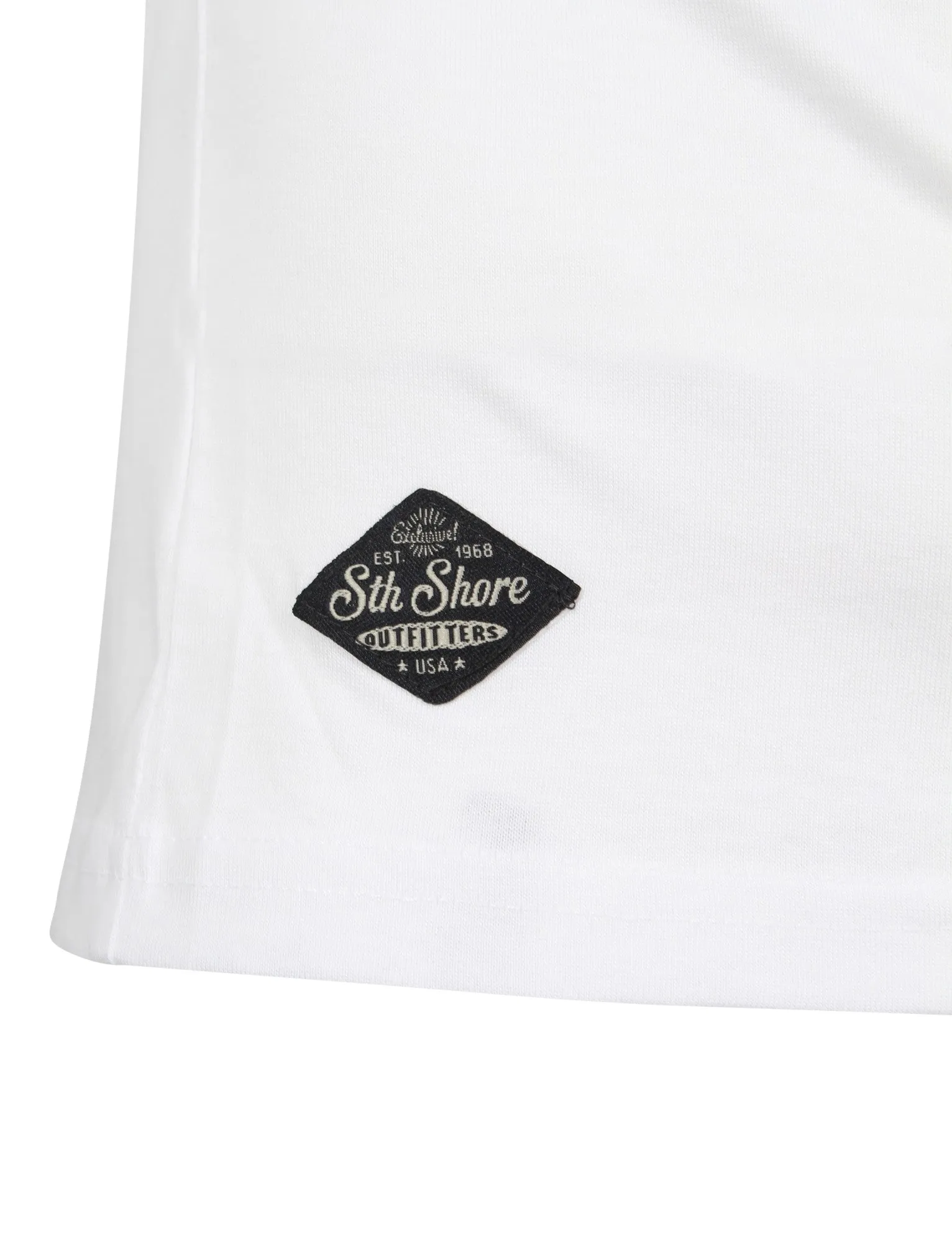 Shack Motif Cotton Crew Neck T-Shirt In Optic White - South Shore sold by Tokyo Laundry product image thumbnail 4