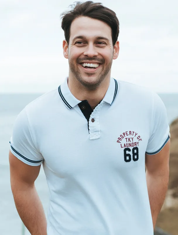 Esko Springs Pique Polo Shirt in Optic White - Tokyo Laundry sold by Tokyo Laundry