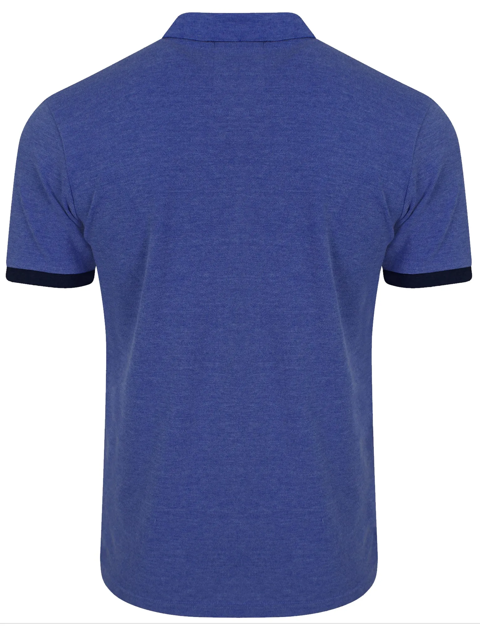 Daplyn Piqué Polo Shirt in Cornflower Blue Marl - Kensington Eastside sold by Tokyo Laundry product image thumbnail 2