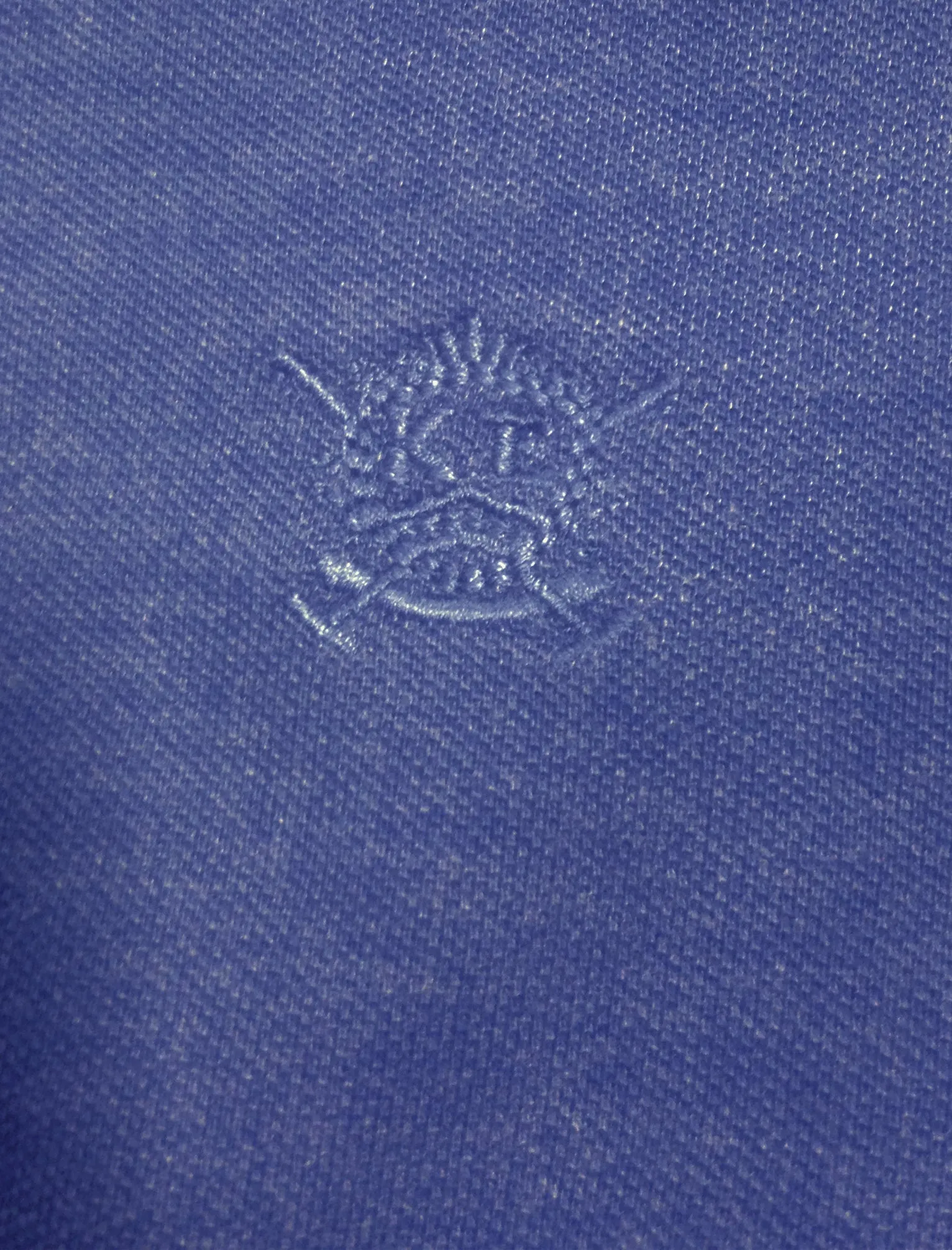 Daplyn Piqué Polo Shirt in Cornflower Blue Marl - Kensington Eastside sold by Tokyo Laundry product image thumbnail 3
