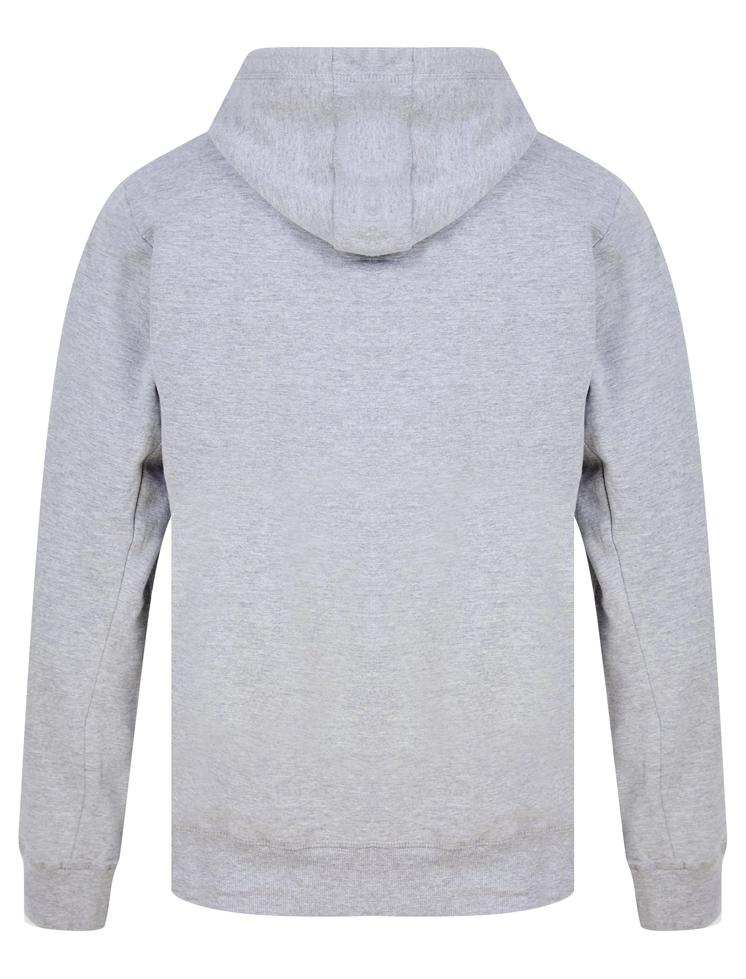 Heroic Motif Brushback Fleece Zip Through Hoodie in Light Grey Marl - Tokyo Laundry sold by Tokyo Laundry product image thumbnail 2