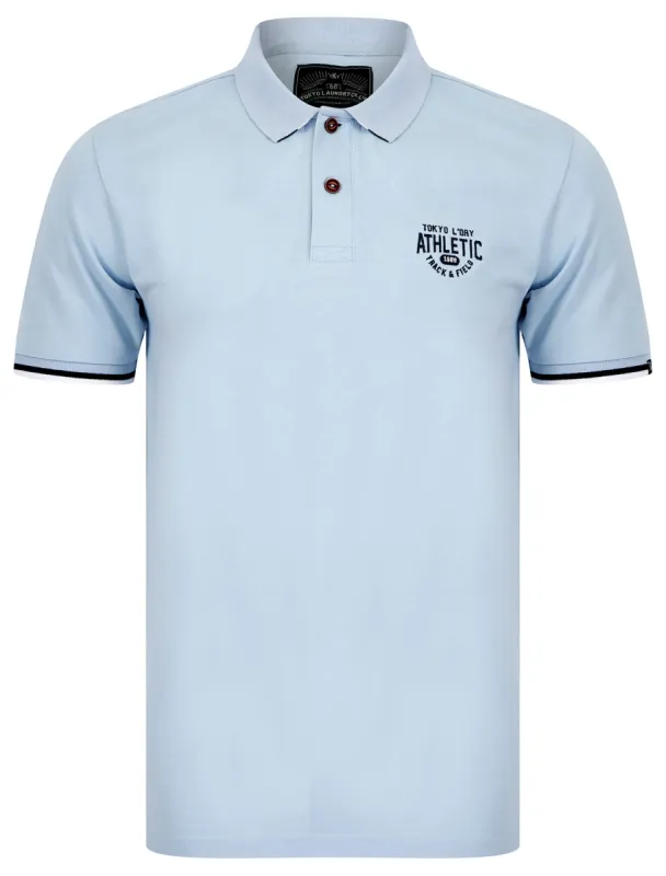 Hershell Cotton Pique Polo Shirt in Kentucky Blue - Tokyo Laundry sold by Tokyo Laundry