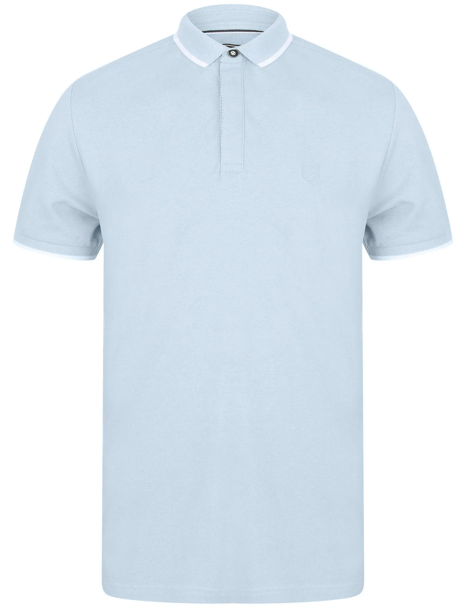 Stable Cotton Pique Polo Shirt with Tipping in Skyway - Kensington Eastside sold by Tokyo Laundry