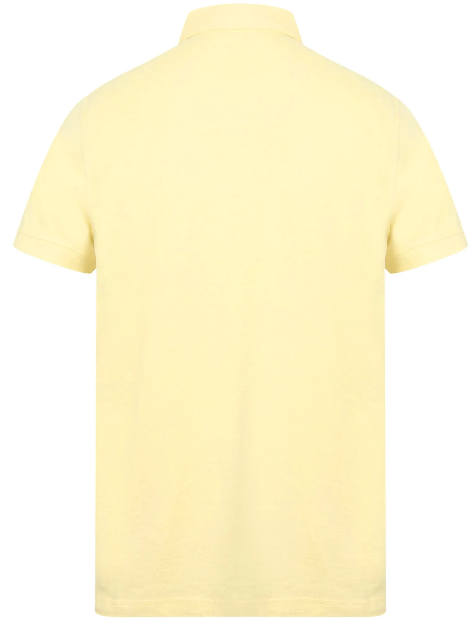 Pale Cotton Slub Polo Shirt with Chest Pocket in Pale Yellow - South Shore sold by Tokyo Laundry product image thumbnail 2