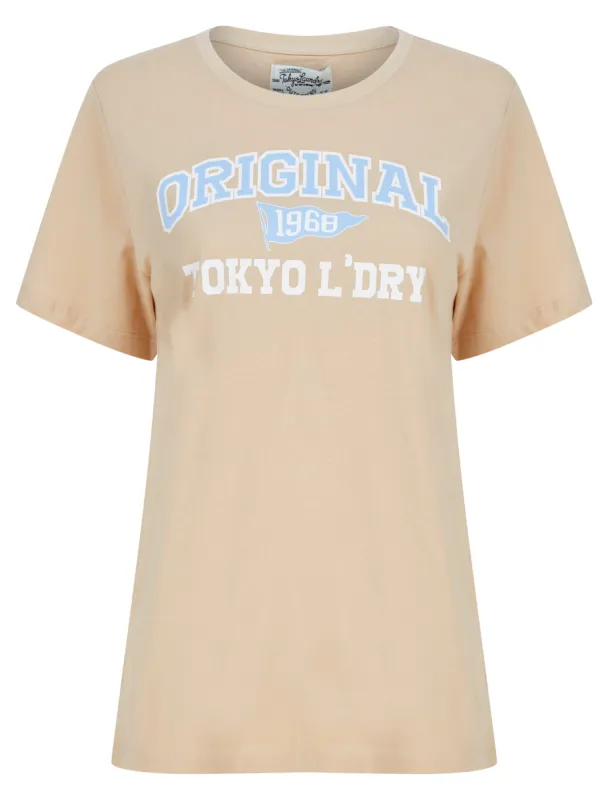 Original Motif Cotton Jersey T-Shirt in Moonlight Stone - Tokyo Laundry sold by Tokyo Laundry