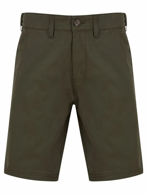 Aidan Cotton Twill Chino Shorts in Khaki - Kensington Eastside sold by Tokyo Laundry
