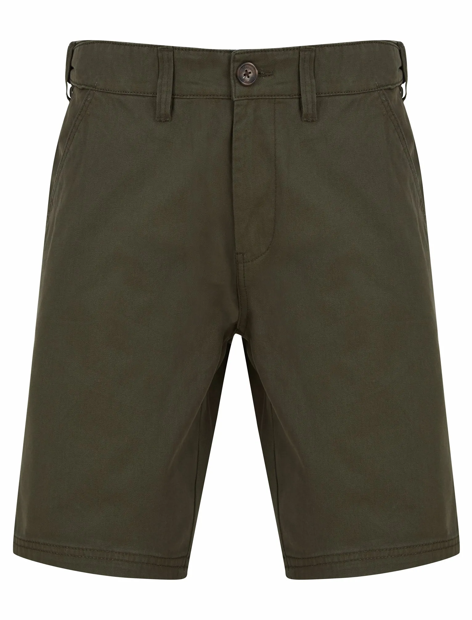Aidan Cotton Twill Chino Shorts in Khaki - Kensington Eastside sold by Tokyo Laundry