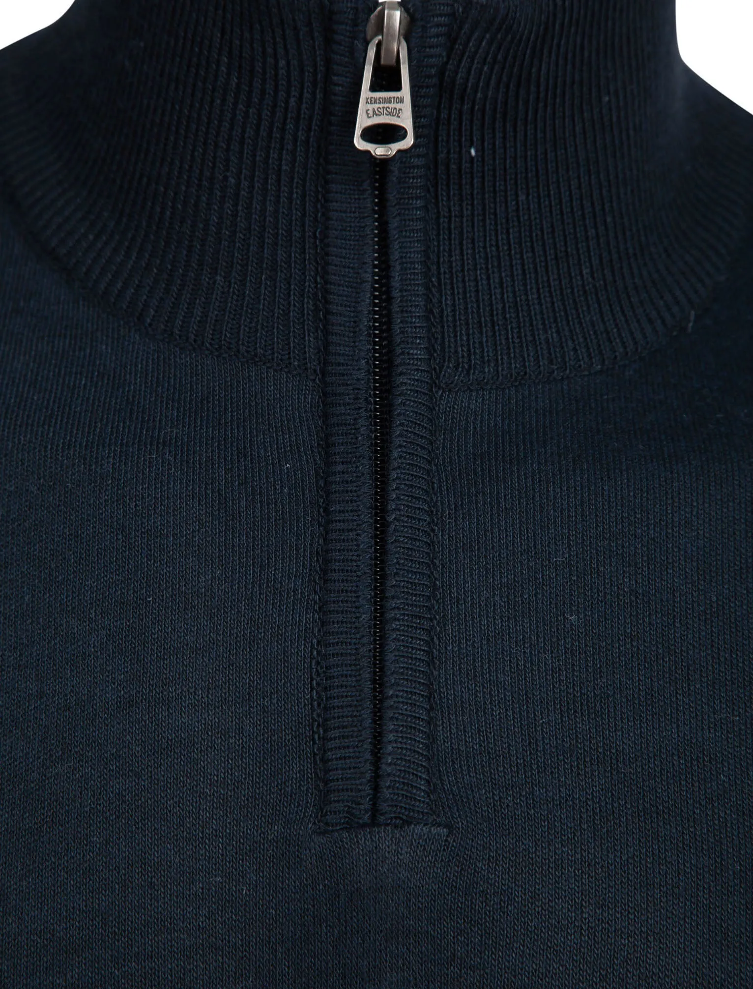 Humphrey Striped Half Zip Neck Knit Jumper in Dark Navy - Kensington Eastside sold by Tokyo Laundry product image thumbnail 3
