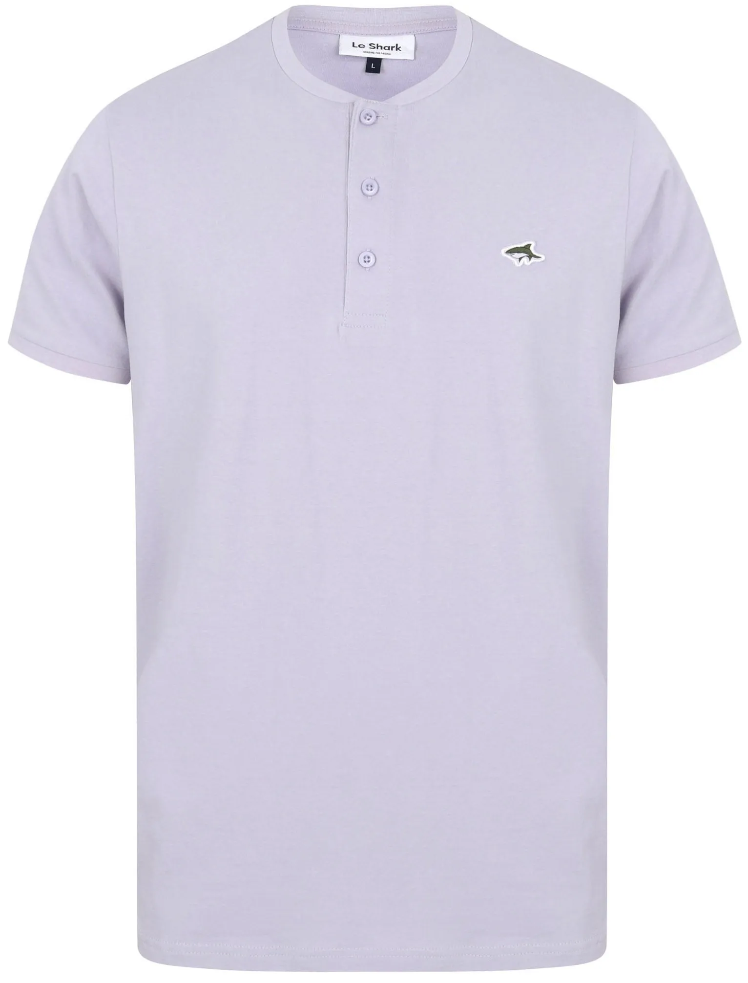 Kingshold Cotton Jersey Henley T-Shirt in Languid Lavender - Le Shark sold by Tokyo Laundry