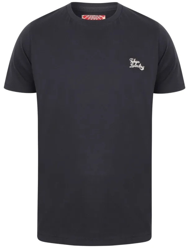 Montecarlo Crew Neck Cotton T-Shirt In Dark Navy - Tokyo Laundry sold by Tokyo Laundry