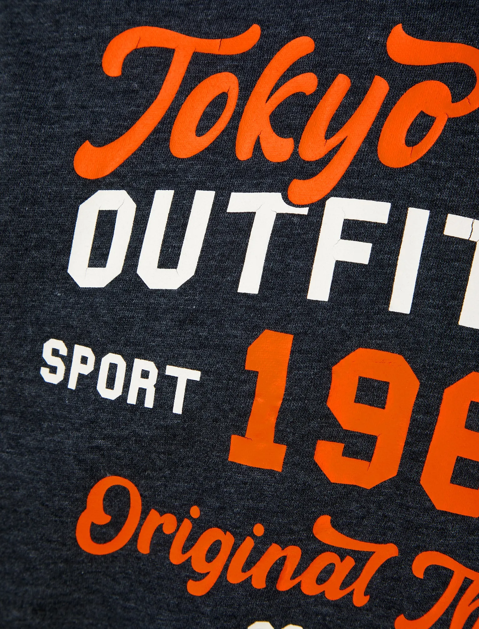 Abatt Motif Brushback Fleece Pullover Hoodie in Black Marl - Tokyo Laundry sold by Tokyo Laundry product image thumbnail 3