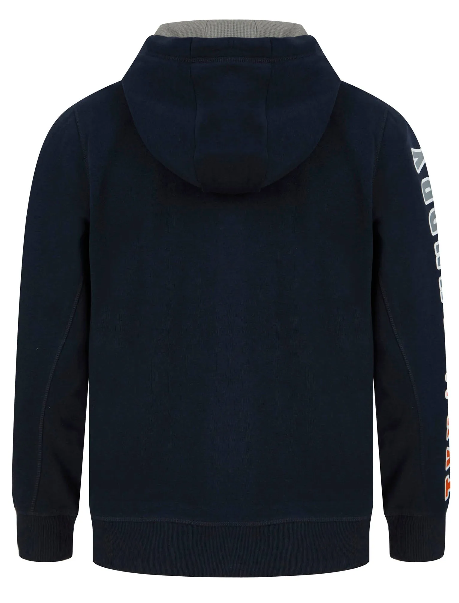 Spark Zip Through Hoodie With Sleeve Detail In Sky Captain Navy - Tokyo Laundry sold by Tokyo Laundry product image thumbnail 3