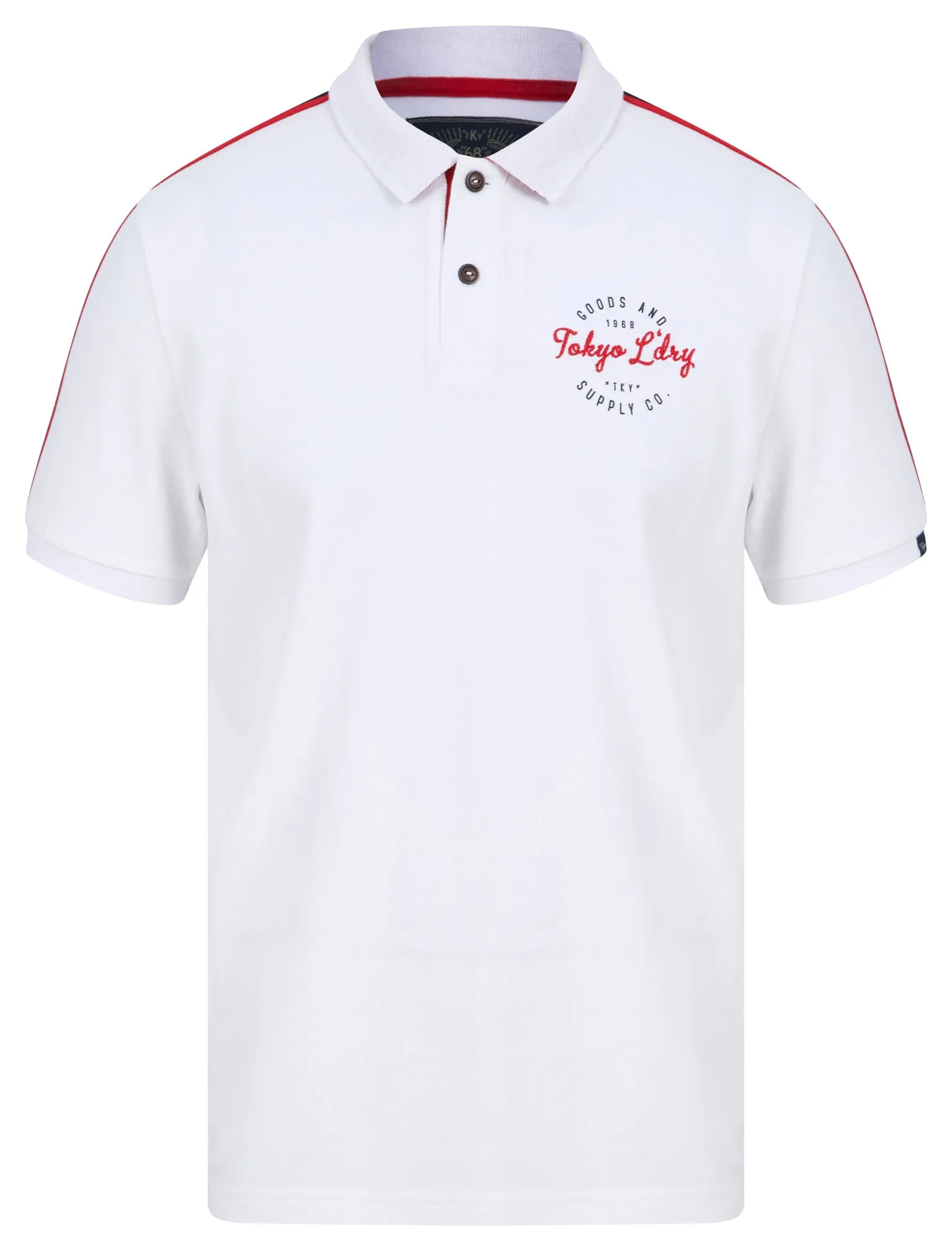 Taper Cotton Pique Polo Shirt in Optic White - Tokyo Laundry sold by Tokyo Laundry product image thumbnail 2