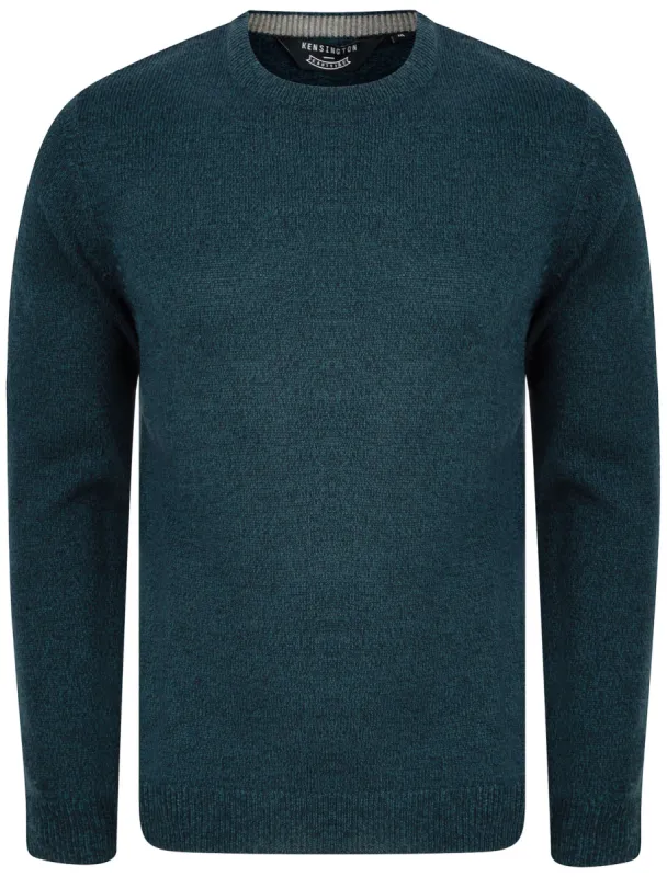 Pendleton Marled Crew Neck Jumper In Blue Twist - Kensington Eastside sold by Tokyo Laundry
