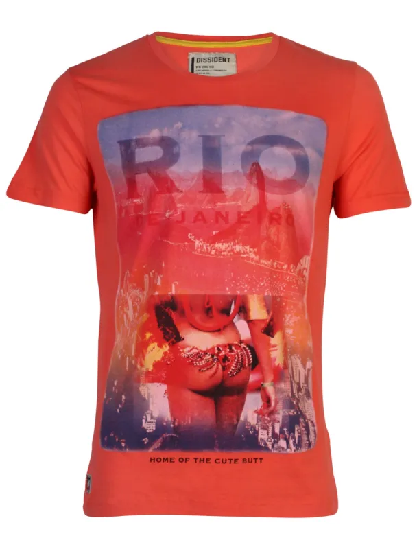 Dissident Riobum red t-shirt sold by Tokyo Laundry