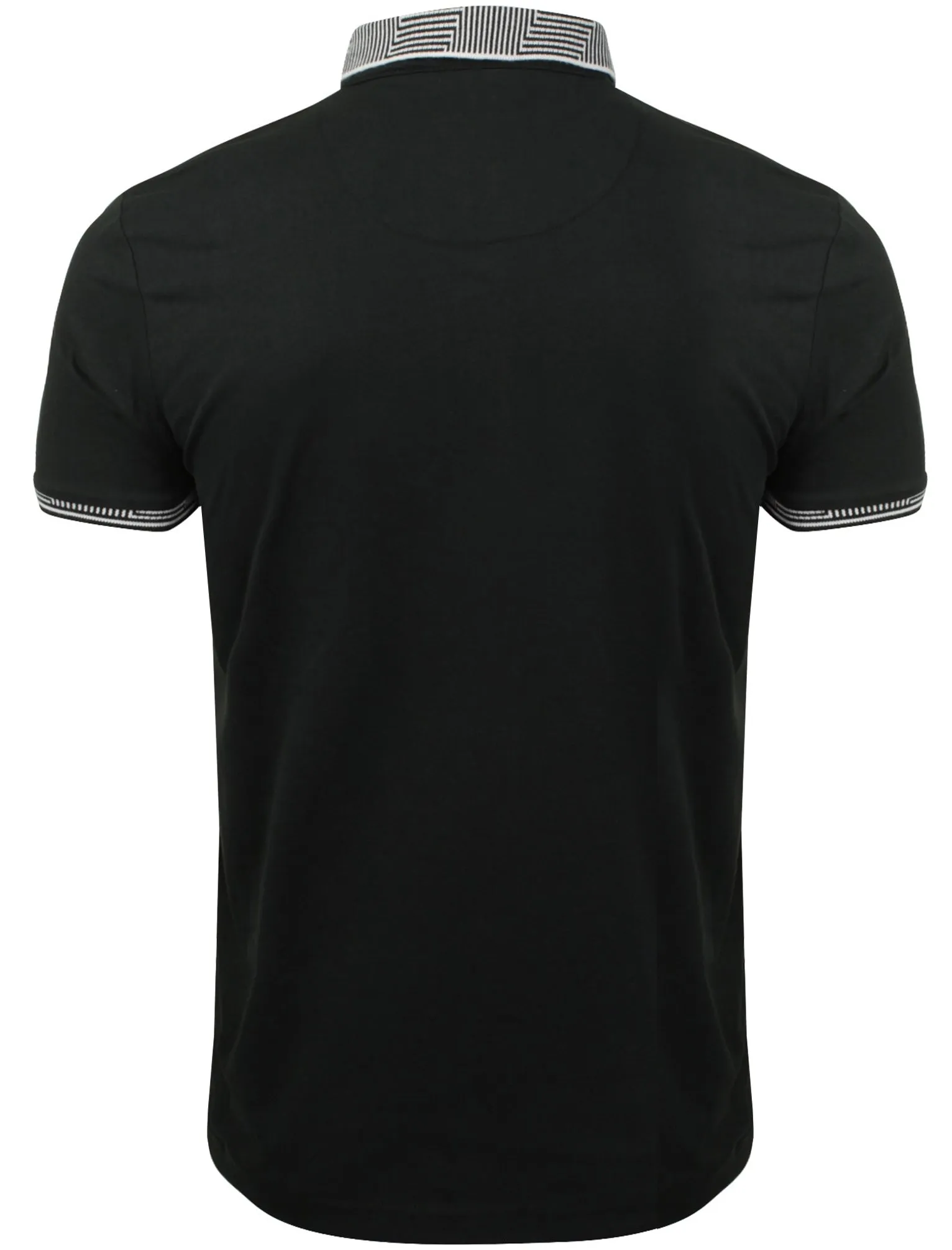 Glover Jacquard Collar Polo Shirt in Black sold by Tokyo Laundry product image thumbnail 2