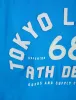 Hamberts 2 Felt Applique Motif Cotton Jersey T-Shirt in Blithe Blue - Tokyo Laundry sold by Tokyo Laundry
