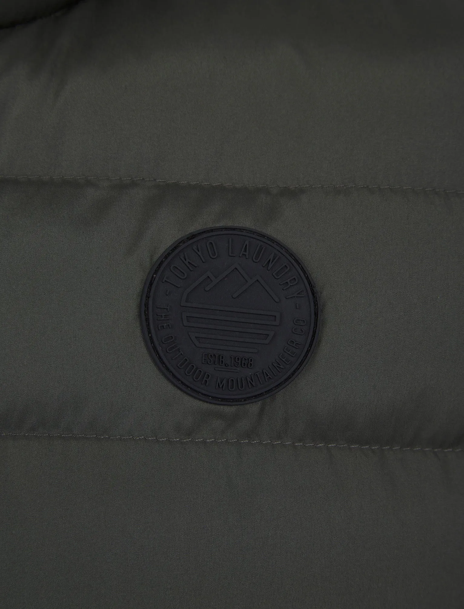 Tamaki Quilted Puffer Gilet with Hood in Khaki - Tokyo Laundry sold by Tokyo Laundry product image thumbnail 3