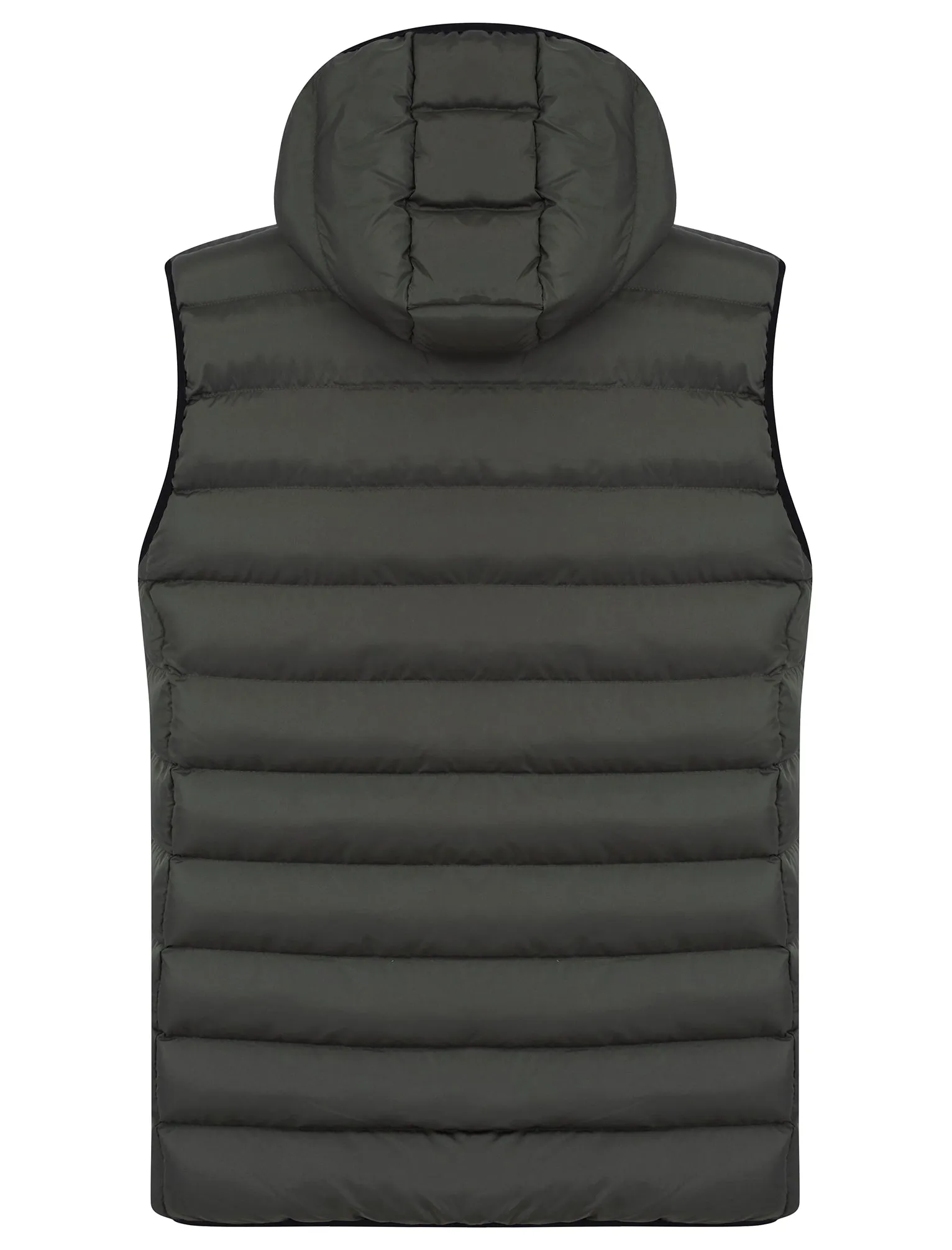 Tamaki Quilted Puffer Gilet with Hood in Khaki - Tokyo Laundry sold by Tokyo Laundry product image thumbnail 2