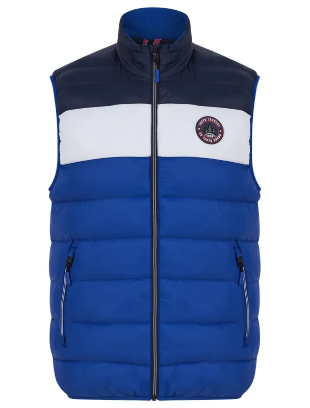 Tarmon 2 Microfleece Lined Quilted Puffer Gilet in Sodalite Blue - Tokyo Laundry Active Tech sold by Tokyo Laundry