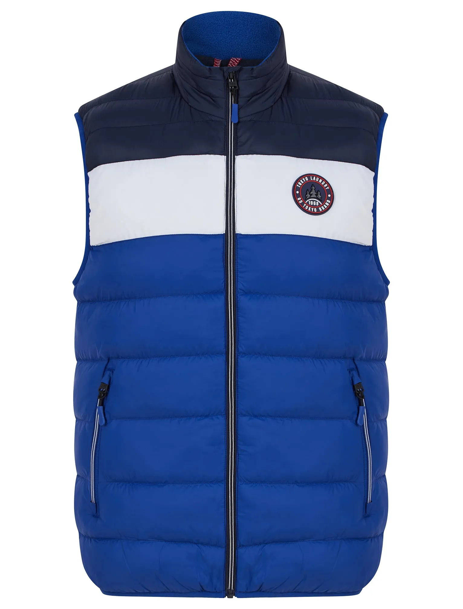 Tarmon 2 Microfleece Lined Quilted Puffer Gilet in Sodalite Blue - Tokyo Laundry Active Tech sold by Tokyo Laundry