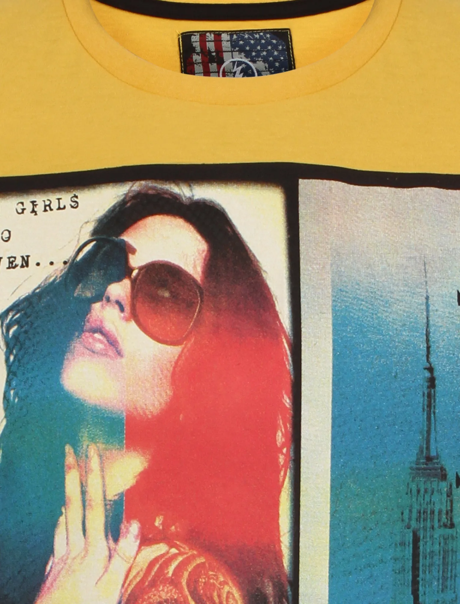 Dissident Girl Shades yellow t-shirt sold by Tokyo Laundry product image thumbnail 3