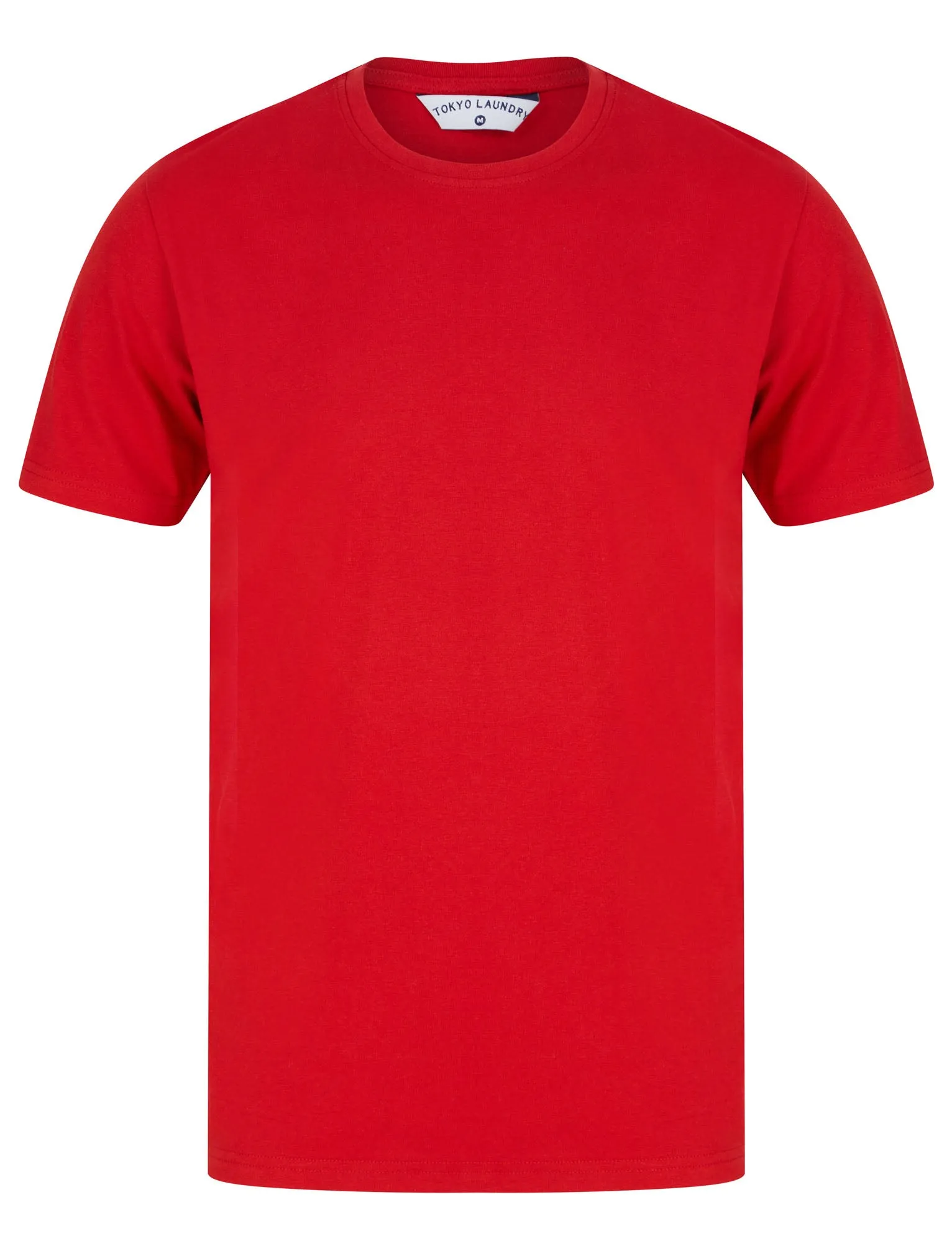 Bilton (5 Pack) Cotton Jersey Basic T-Shirt Set In Red / Navy / Grey Marl / White / Angel Falls Blue - Tokyo Laundry sold by Tokyo Laundry product image thumbnail 4