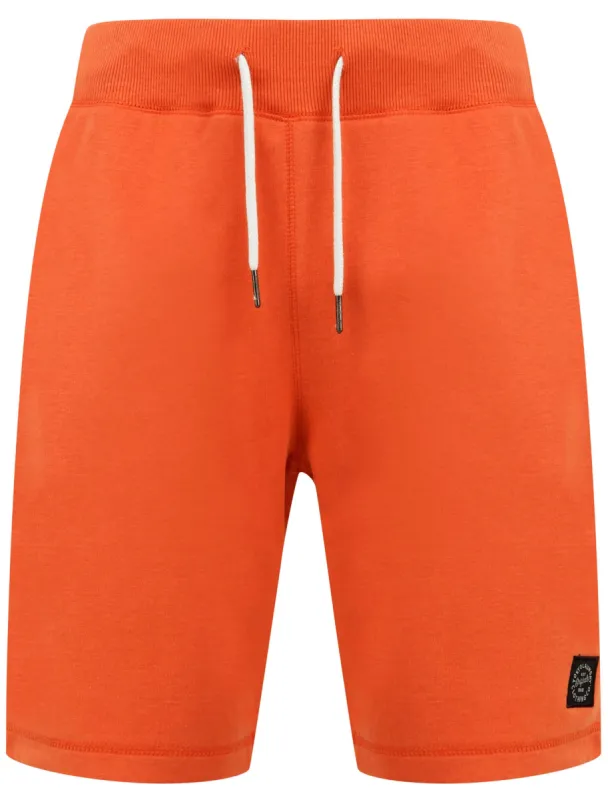 Milwaukie Basic Jogger Shorts in Emberglow Orange - Tokyo Laundry sold by Tokyo Laundry