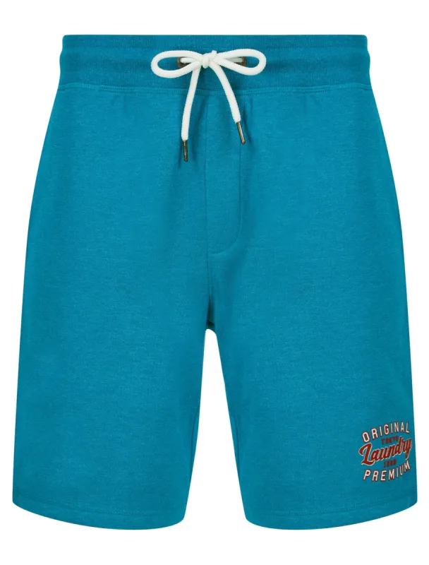 Masses Brushback Fleece Jogger Shorts in Sea Grindle - Tokyo Laundry sold by Tokyo Laundry