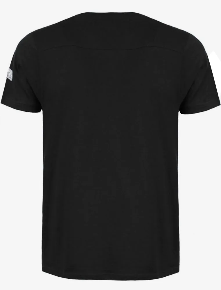 Gregor V Neck T-Shirt with Chest Pocket in Black sold by Tokyo Laundry product image thumbnail 2