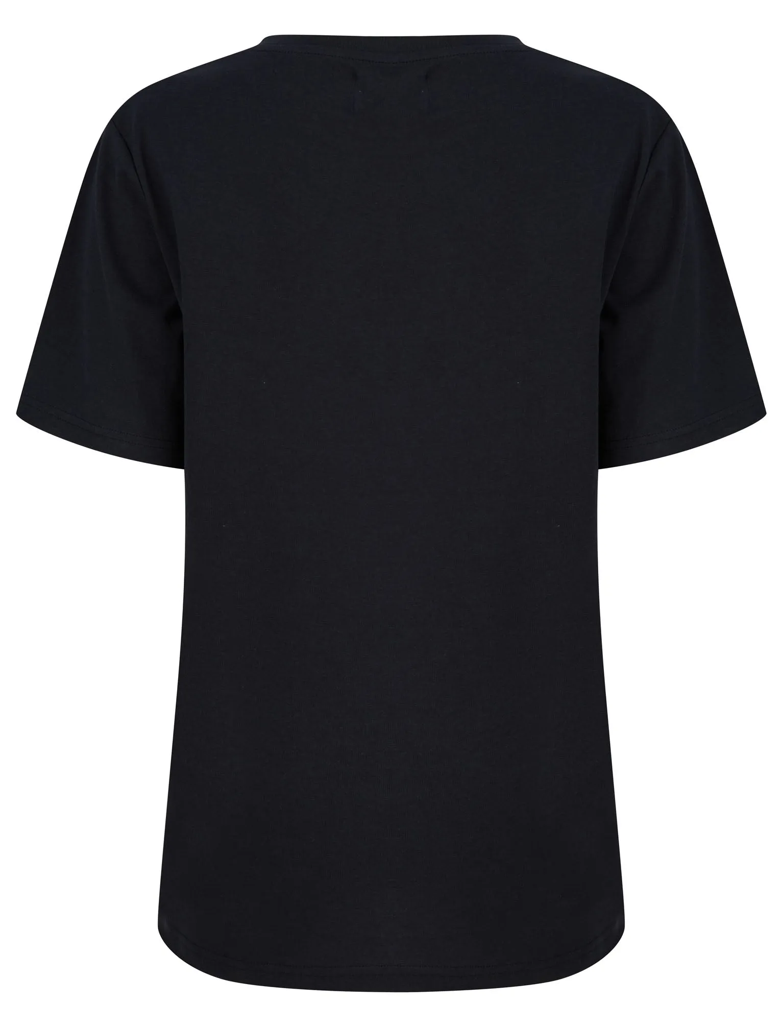 Viv Silver Foil Motif Cotton Jersey T-Shirt in Jet Black - Tokyo Laundry sold by Tokyo Laundry product image thumbnail 2