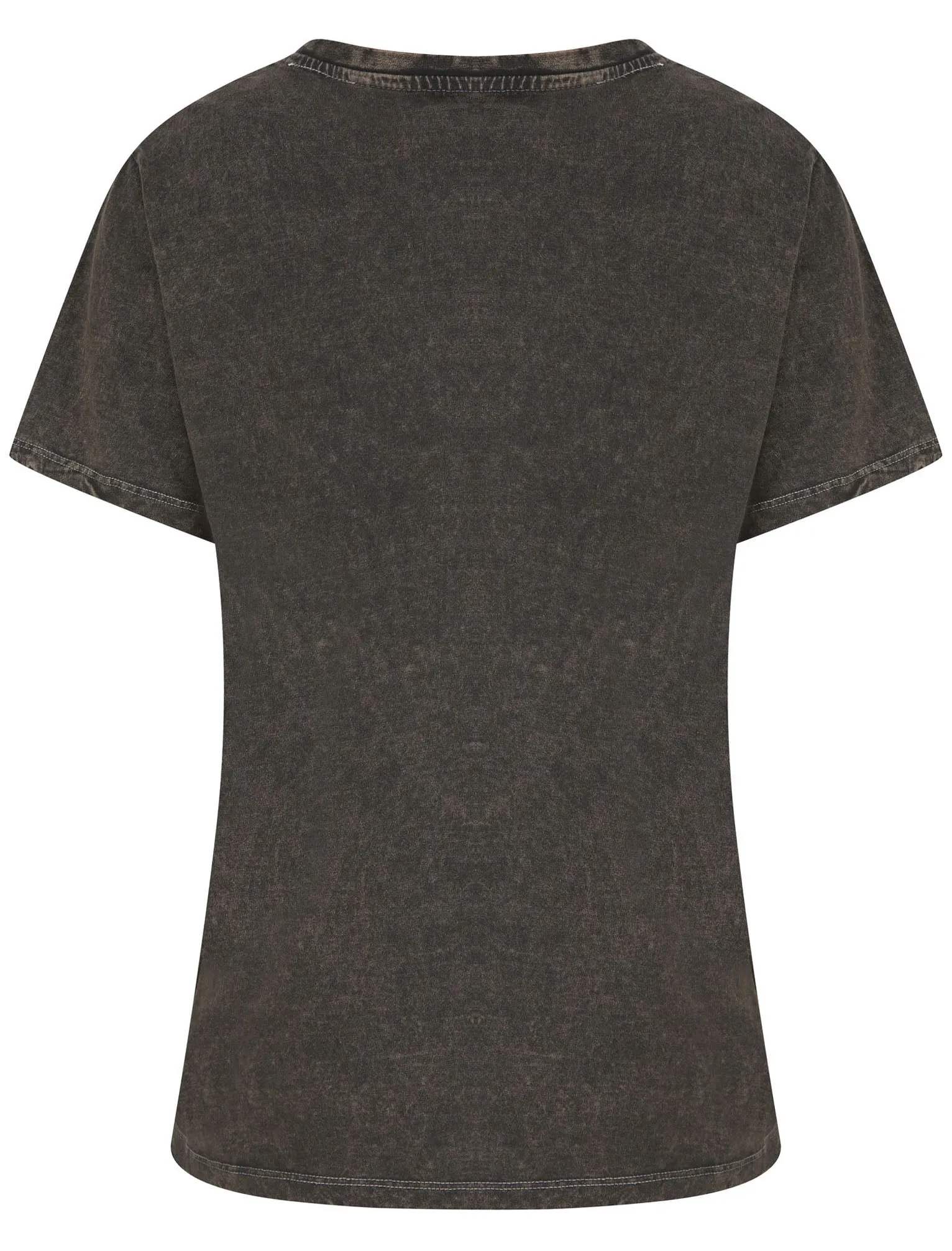 Celestial Motif Acid Wash Cotton T-Shirt in Pirate Black - Weekend Vibes sold by Tokyo Laundry product image thumbnail 2