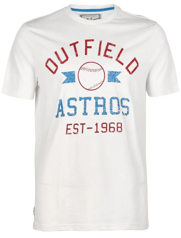 South Shore Outfield Cotton T-shirt in Egg Shell sold by Tokyo Laundry