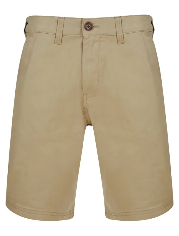 Kynance Cotton Twill Chino Shorts in Stone - Kensington Eastside sold by Tokyo Laundry