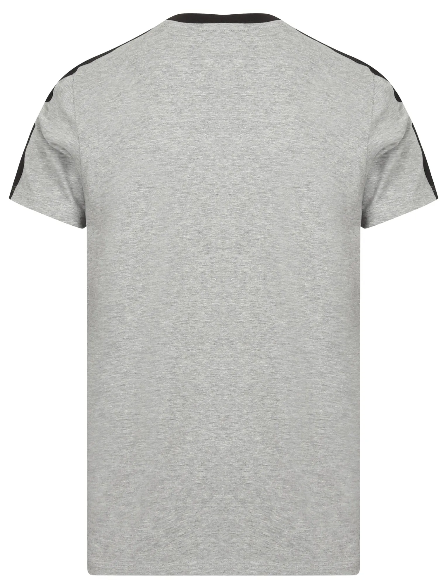 Kara Cotton Jersey T-Shirt with Tape Detail Sleeves In Light Grey Marl - Dissident sold by Tokyo Laundry product image thumbnail 3