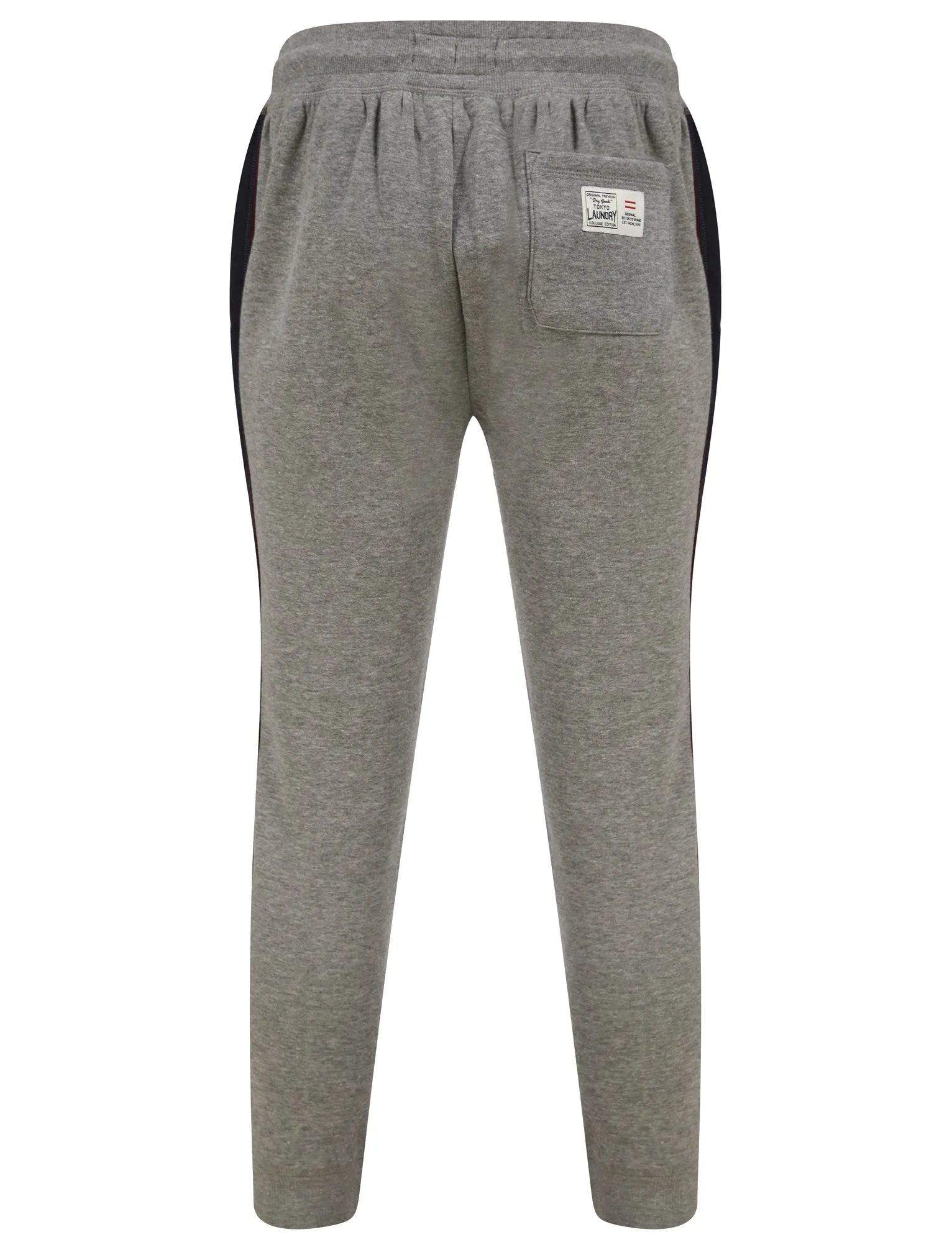 Travel Cuffed Joggers with Tape Detail in Mid Grey Marl - Tokyo Laundry sold by Tokyo Laundry product image thumbnail 3
