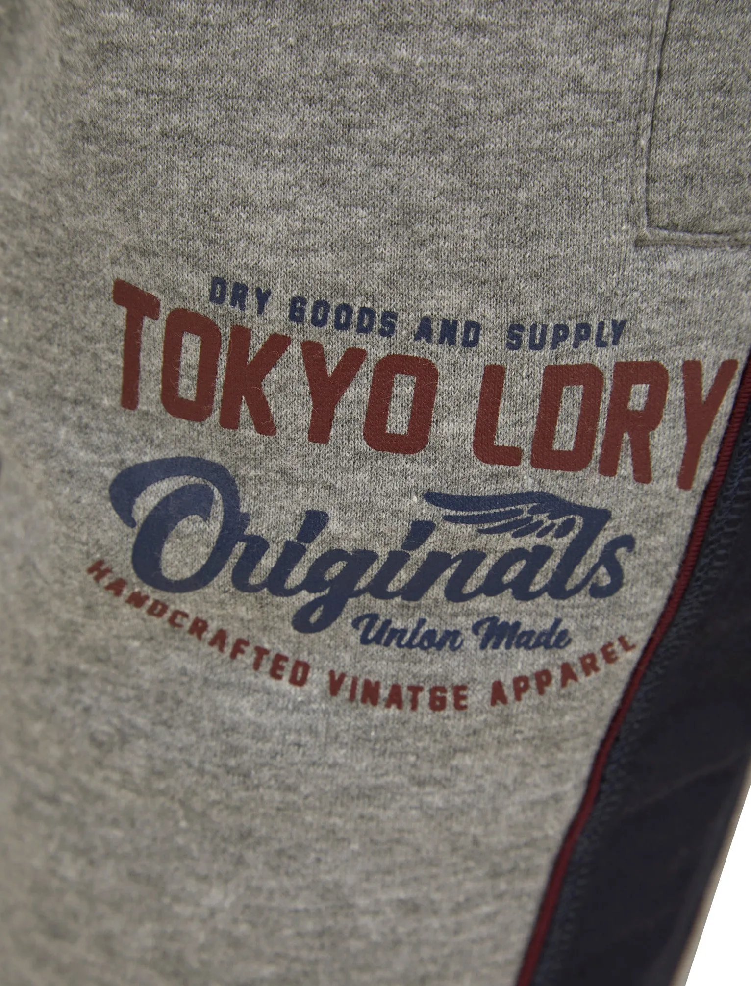 Travel Cuffed Joggers with Tape Detail in Mid Grey Marl - Tokyo Laundry sold by Tokyo Laundry product image thumbnail 4