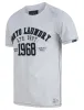 Larkers Motif Cotton Jersey T-Shirt in Ice Grey Marl - Tokyo Laundry sold by Tokyo Laundry