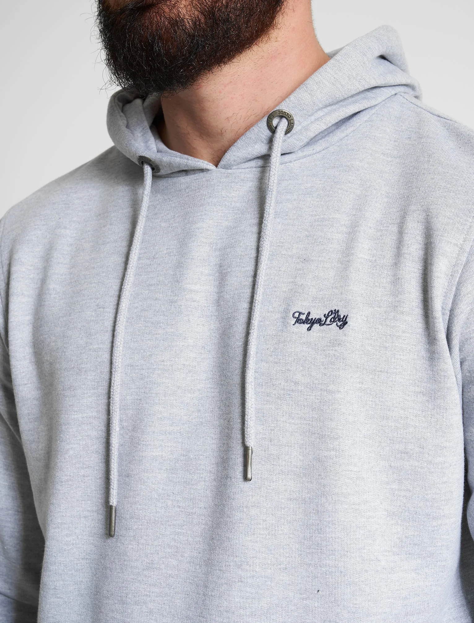 Palace Matching 2pc Hoody & Jogger Brushback Fleece Co-rd Set in Light Grey Marl - Tokyo Laundry sold by Tokyo Laundry product image thumbnail 3