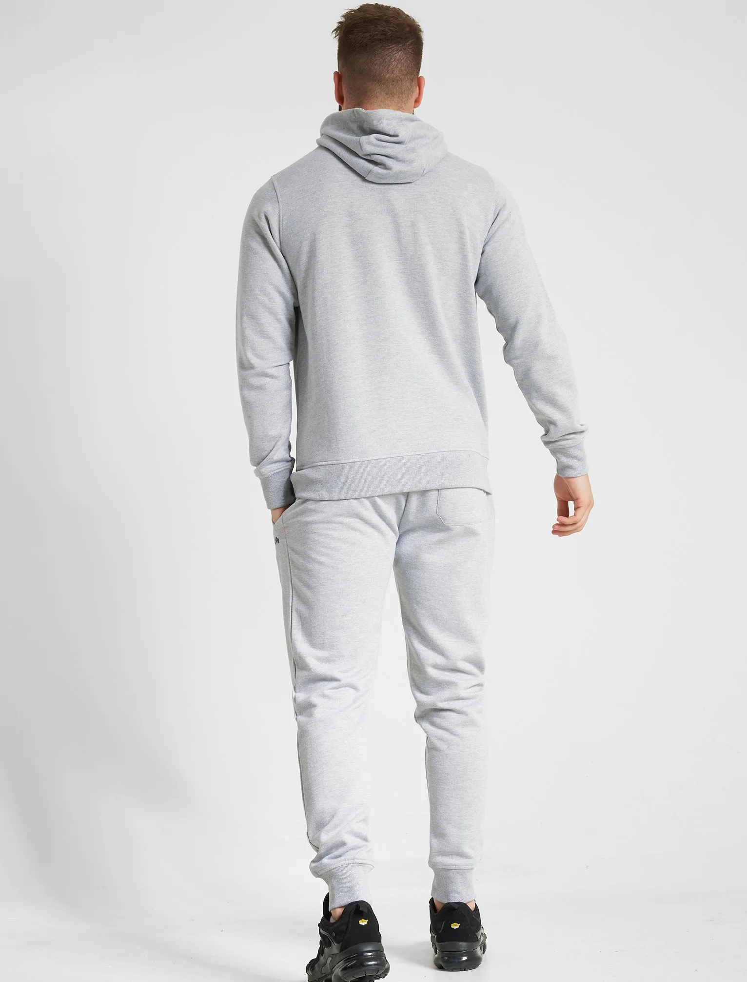 Palace Matching 2pc Hoody & Jogger Brushback Fleece Co-rd Set in Light Grey Marl - Tokyo Laundry sold by Tokyo Laundry product image thumbnail 2